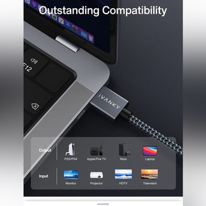 IVANKY 4K HDMI Cable 6.6 ft, High Speed 18Gbps HDMI‎ 2.0 Cable, 4K HDR